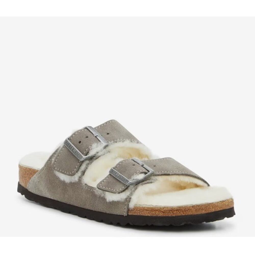 Birkenstock Arizona Shearling Grey Size EU 43 US 11-5/12